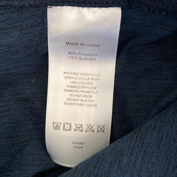 Quince Ultra Side slit skort Heather navy blue size small - Picture 5 of 6